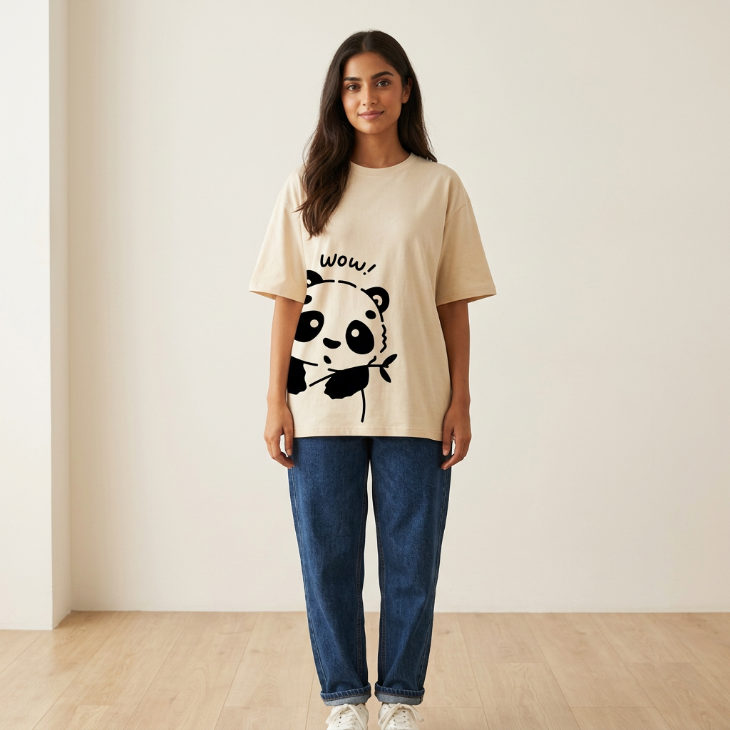 Half Sleeve T Shirt DTF Printed For Woman's
