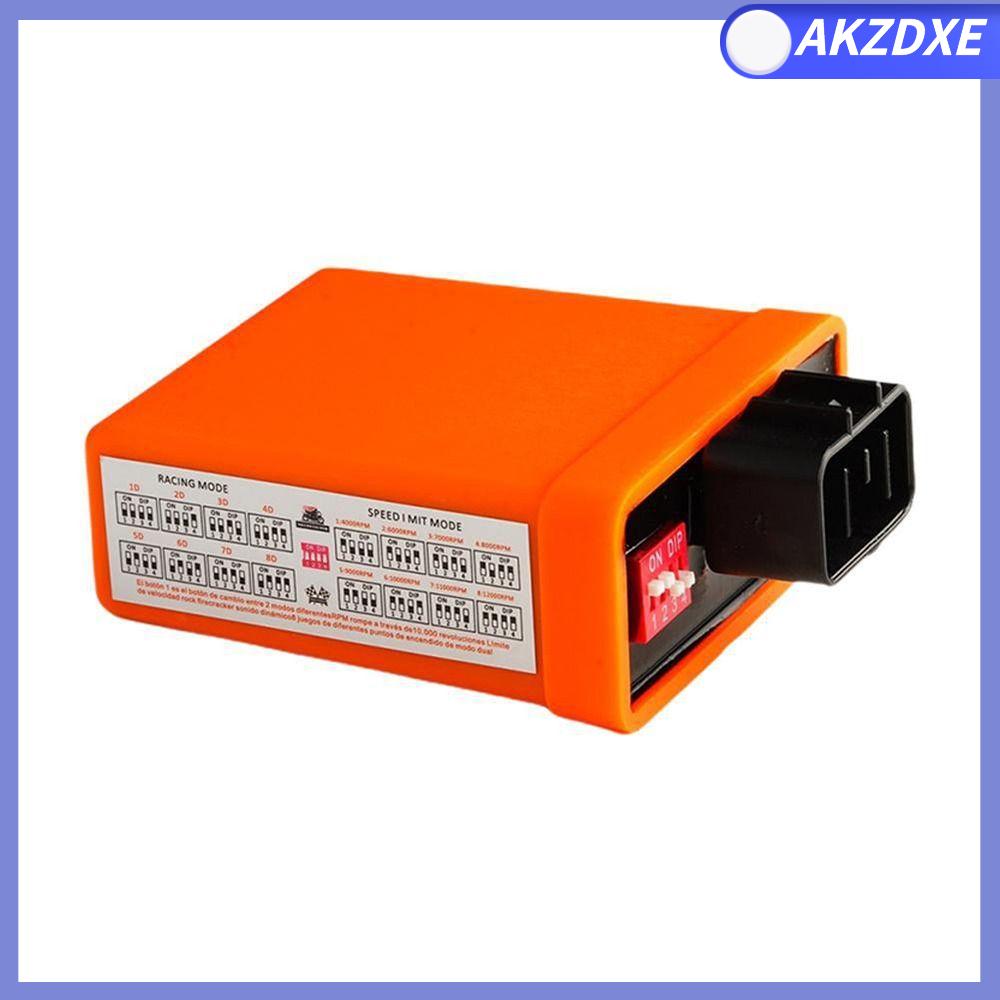 AKZDXE 4000-12000 vòng/phút Hộp đánh lửa CDI Có thể điều chỉnh Hiệu suất cao Đánh lửa đua xe MỚI Tự làm 8 PIN CDI Xe tay ga đua
