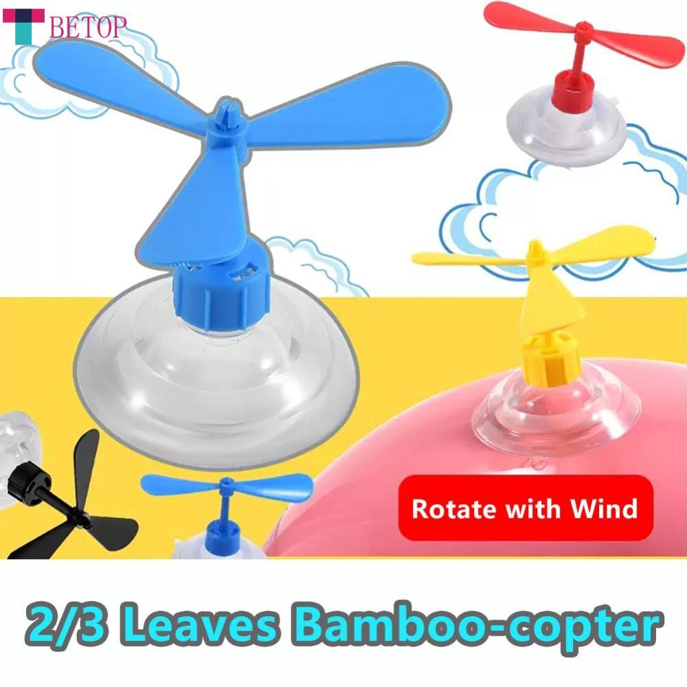Teabelle   1 cái Mũ bảo hiểm núm hút cao su 2/3 Lá Tre-Copter thời thơ ấu vui vẻ cánh quạt Quạt trang trí xe máy Phụ Kiện Xe Đạp