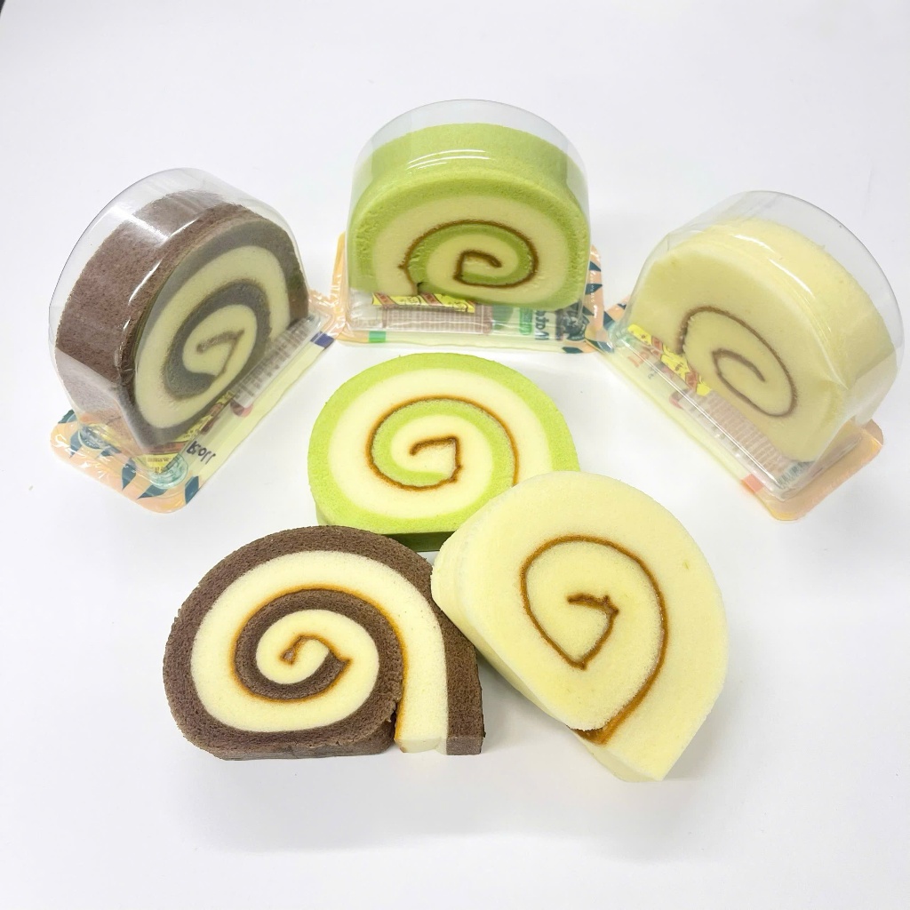 Bánh Bông Lan Cuộn 3 Vị Đặc Biệt – Nguyên Bản, Trà Xanh Matcha, Chocolate Socola –Ngon Mềm Khó Cưỡng
