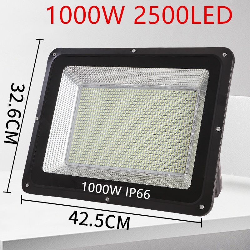 COD สปอตไลท์ ไฟสว่าง Spotlight LED 1000W 2500LED AC 220V (ใช้ไฟบ้าน220V) แสงขาว IP66 200W 600LED 50W84LED