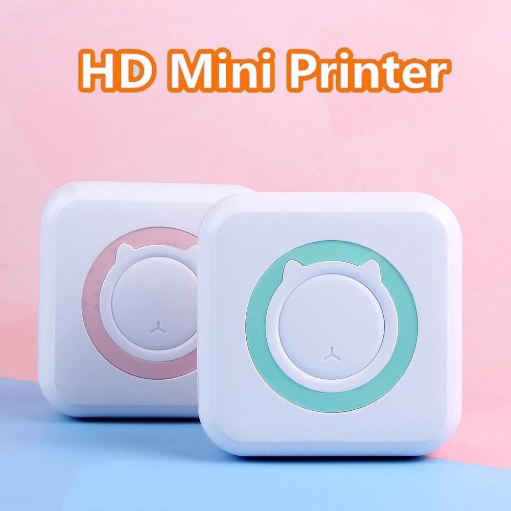 Jeter nhãn để trống Có thể in Máy in nhãn giấy mini không dây máy in nhà máy in sai Câu Hỏi in Trắng-Đen giấy nhiệt Mini Máy in ảnh 57mm Máy in ảnh Máy in nhiệt Bluetooth