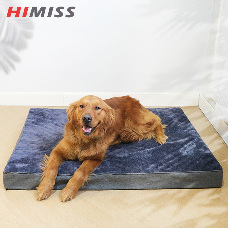 HIMISS Dog Bed, Indestructible Chew Proof Pet Bed Mat, Non-Slip Bottom Kennel Pad, Indoor Outdoor Removable Washable Dog Bed For Small Medium Dog Aggressive Chewers Pets ราคา 643 บาท*ส่งฟรี