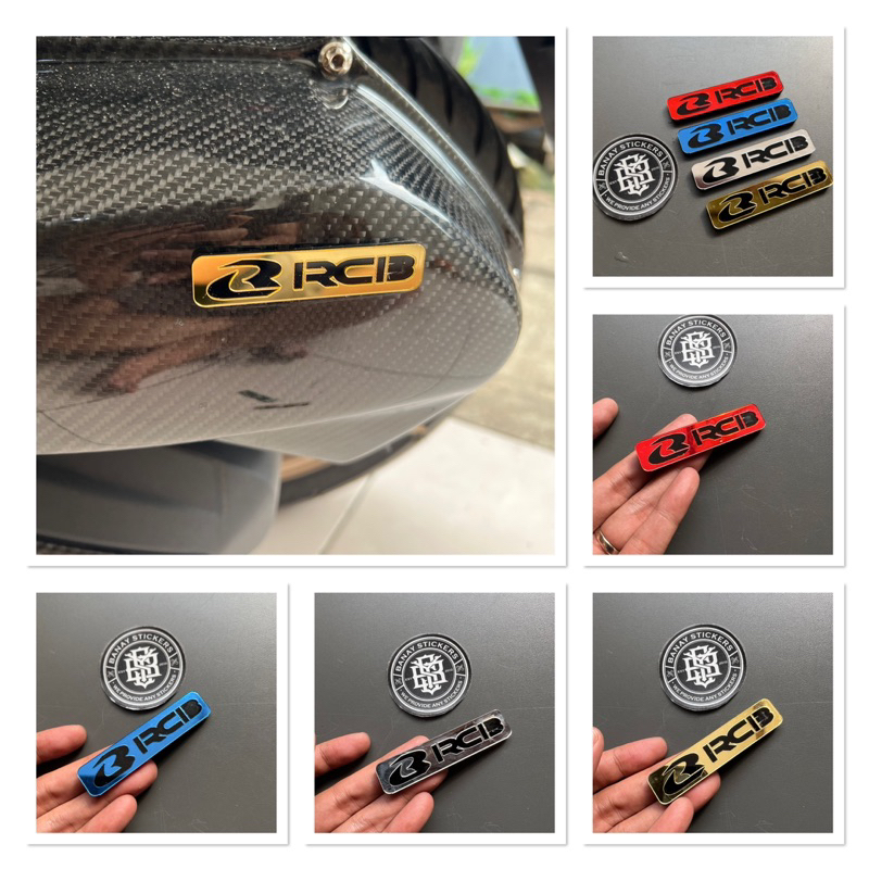 Emblem AKRILIK FILTER Emblem AKRILIK RCB timbul 3d (1PCS) Harga 14,300 rupiah*Gratis Ongkir