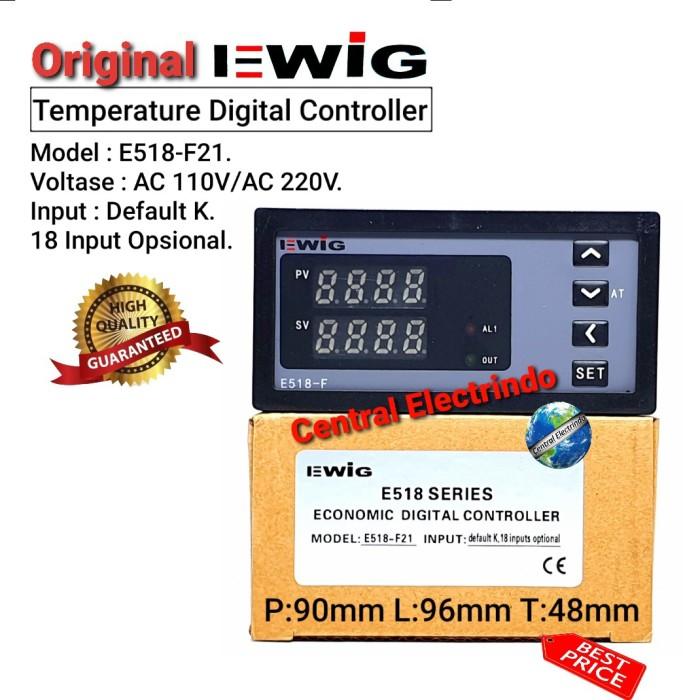 TEMPERATURE CONTROL/THERMO CONTROL EWIG E508-F 96X48. - Elvoir Store Harga  432,000 Ringgit*Penghantaran Percuma