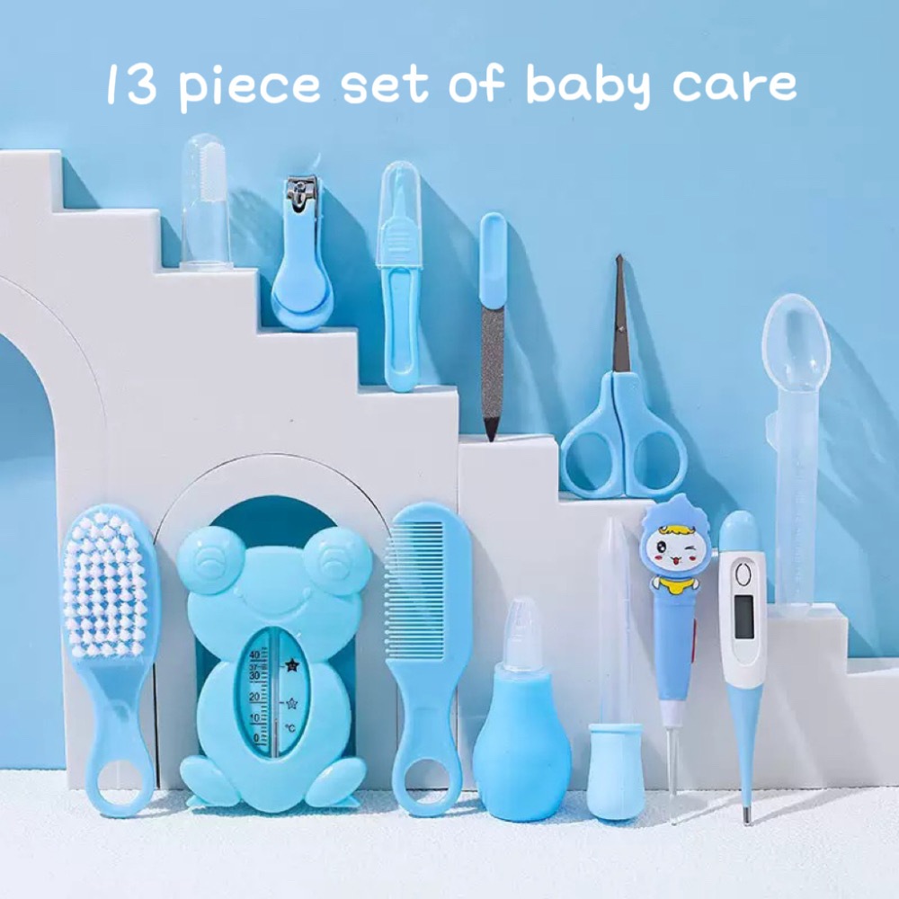 Multifunctional 13-in-1 Grooming Set Baby Nail Clipper Nasal Aspirator Comb Newborn Products