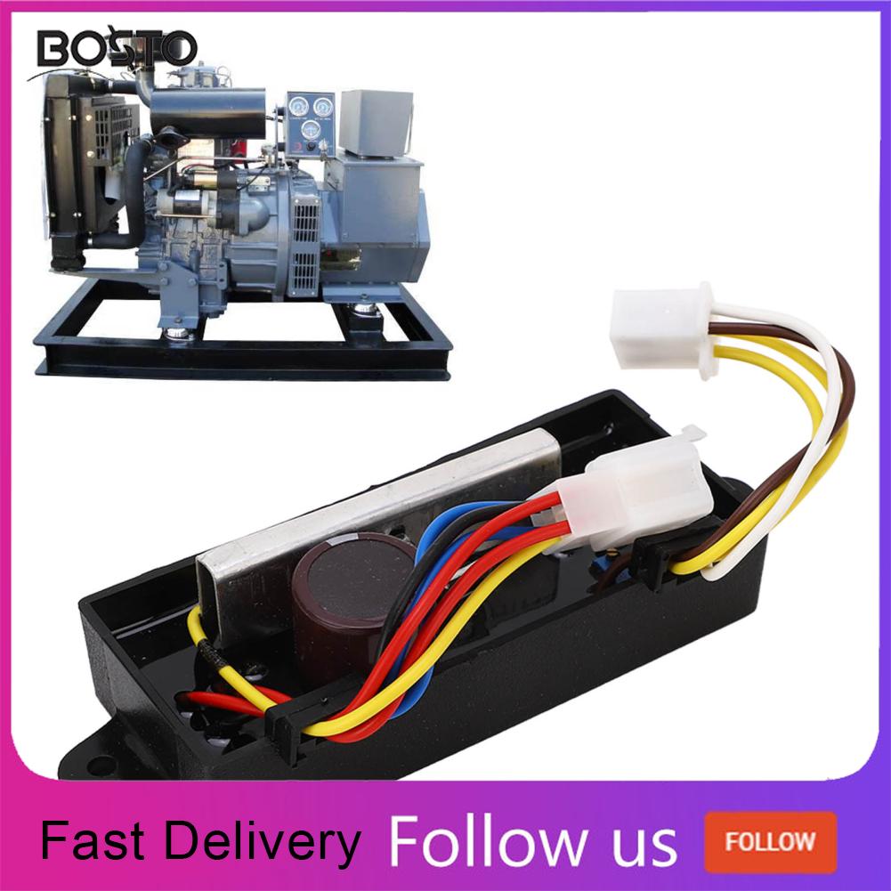 BOSTO Máy Phát Điện Bộ Điều Chỉnh Điện Áp Nhỏ Trôi Độ Chính Xác Cao 250V Máy Phát Điện AVR 10 Dây Cho Thiết Bị Công Nghiệp