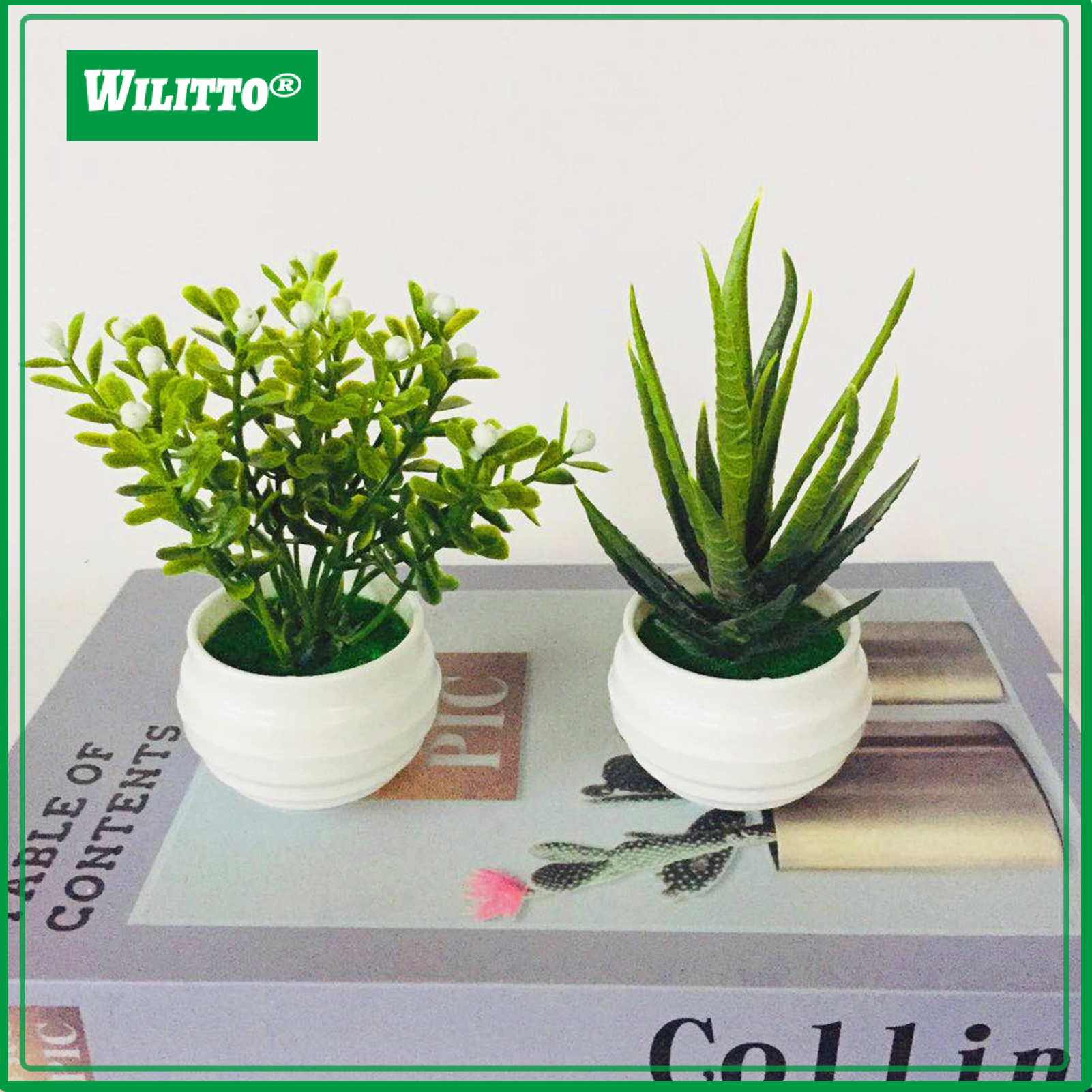 Simulation Potted Plant Artificial Perfect Plastic Display Mold Bonsai for Home Decor ราคา 45 บาท*ส่งฟรี