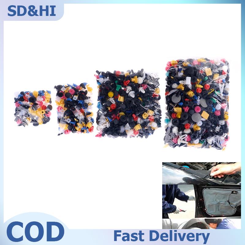 SD&HI 500Pcs Mixed Auto Car Fastener Clip Bumper Fender Trim Plastic Rivet Door Panel Giá 55,738 Đồng*Miễn phí vận chuyển