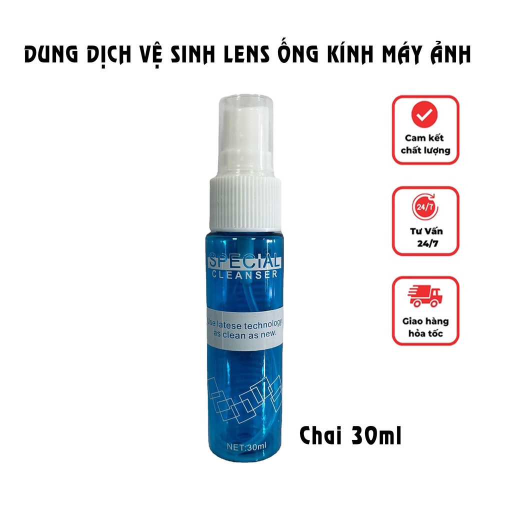 Dung Dịch Vệ Sinh Ống Kính Máy Ảnh 30ml và 60ml