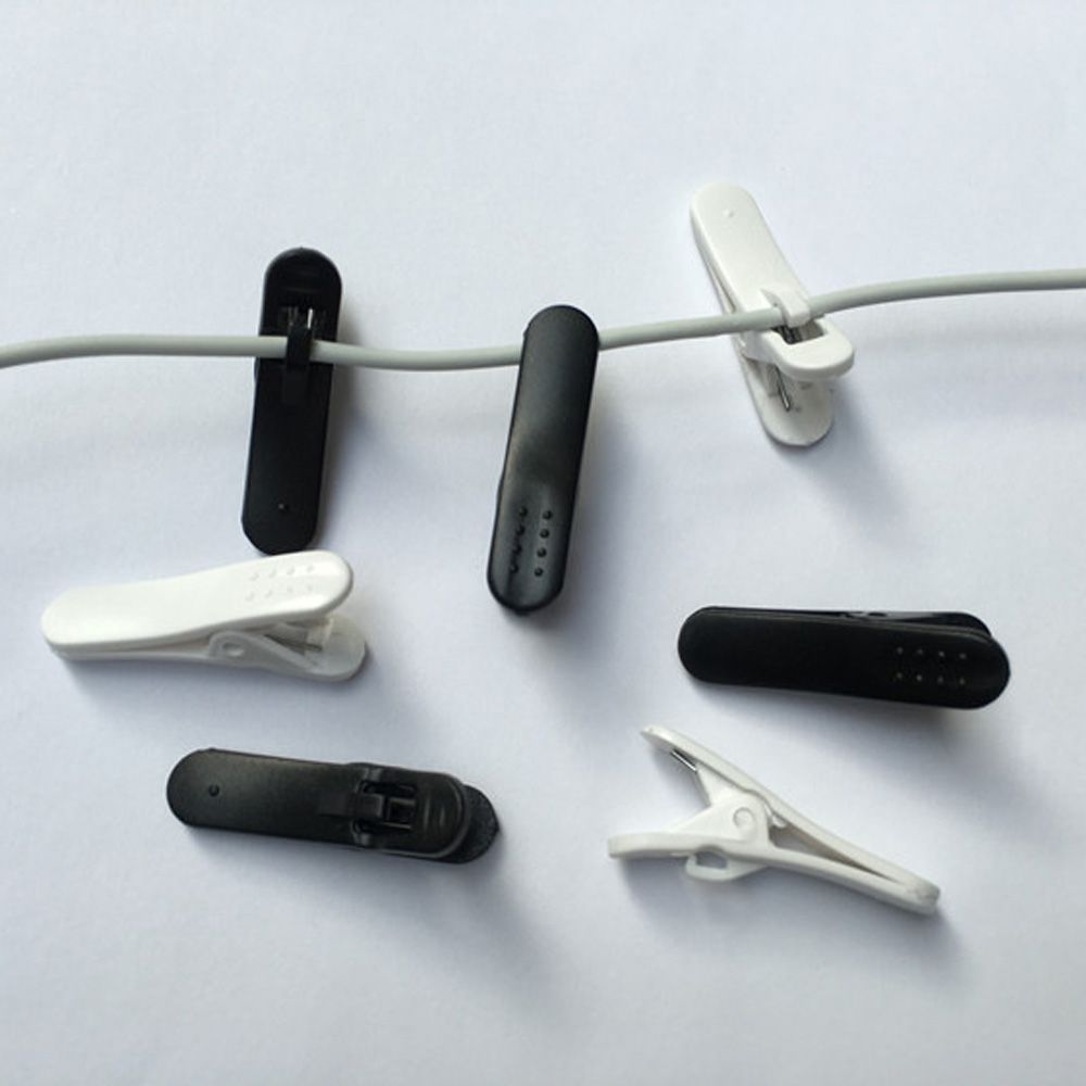 OOC Kẹp 10 chiếc phổ quát Cáp Earbuds Cổ áo Điện thoại di động Kẹp nút tai
