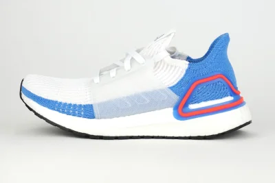 Adidas Ultraboost 19 - Women Running Shoes (Cloud White/Blue) G27496