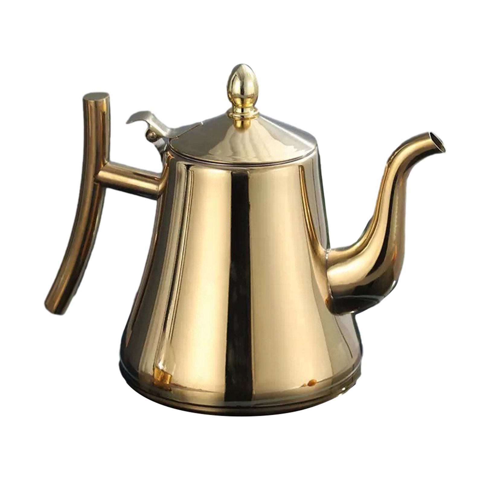 【Homestylish 】 Ấm pha chế thép không gỉ cao cấp ấm trà tay cầm chắc chắn cửa hàng thời trang mới dễ dàng và không lộn xộn