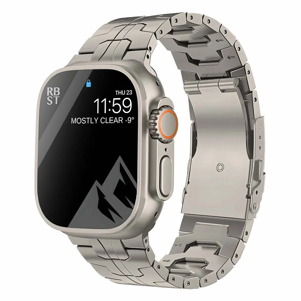 Titanium Metal Strap For Watch Uitra Band 49Mm 44Mm 45Mm 40Mm 41Mm 42Mm 38Mm Link Bracelet Iwatch Series 6 5 4 SE 7 8 Band