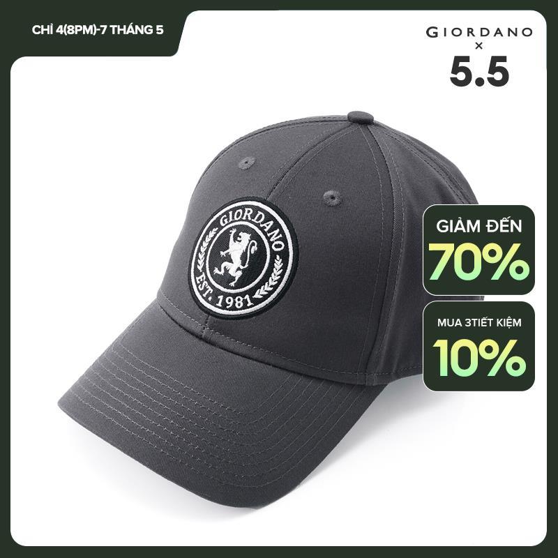 Mũ lưỡi trai nam thêu LOGO cá tính chất 100% cotton mũ bóng chày thương hiệu Giordano Free Shipping 