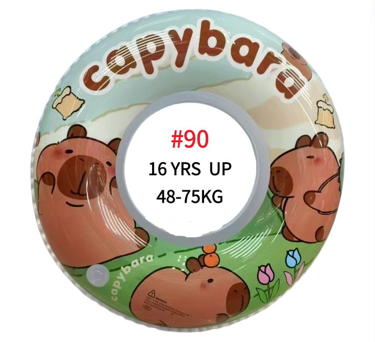 Flotador Inflable De Capibara Para Piscina – Tubo De Natación Con Diseño De Animal Caricaturesco, De PVC Resistente Y Ligero, Ideal Para Niños En Playa, Lago O Jardín