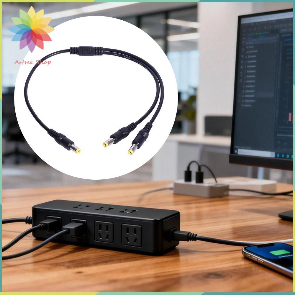 HETU070703. Nam thành 2 nam Bộ chia công suất 5,5mm2,5mm 22AWG. Dây nguồn Chuyên nghiệp Lõi đồng Đầu nối bộ chuyển đổi Điện tử