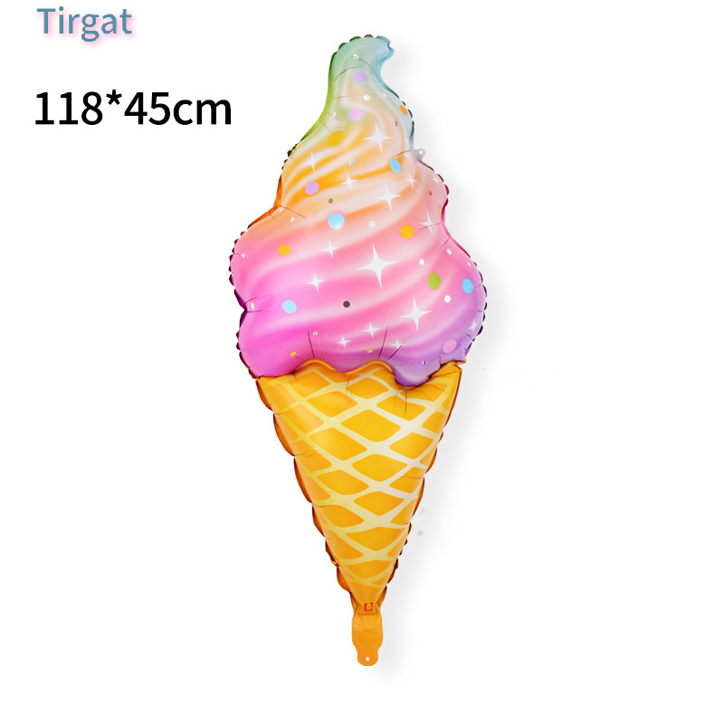 💖Tirgat Ice cream Donut thực phẩm Balloon ngôi sao Balloon bong bóng bong bóng lá bóng