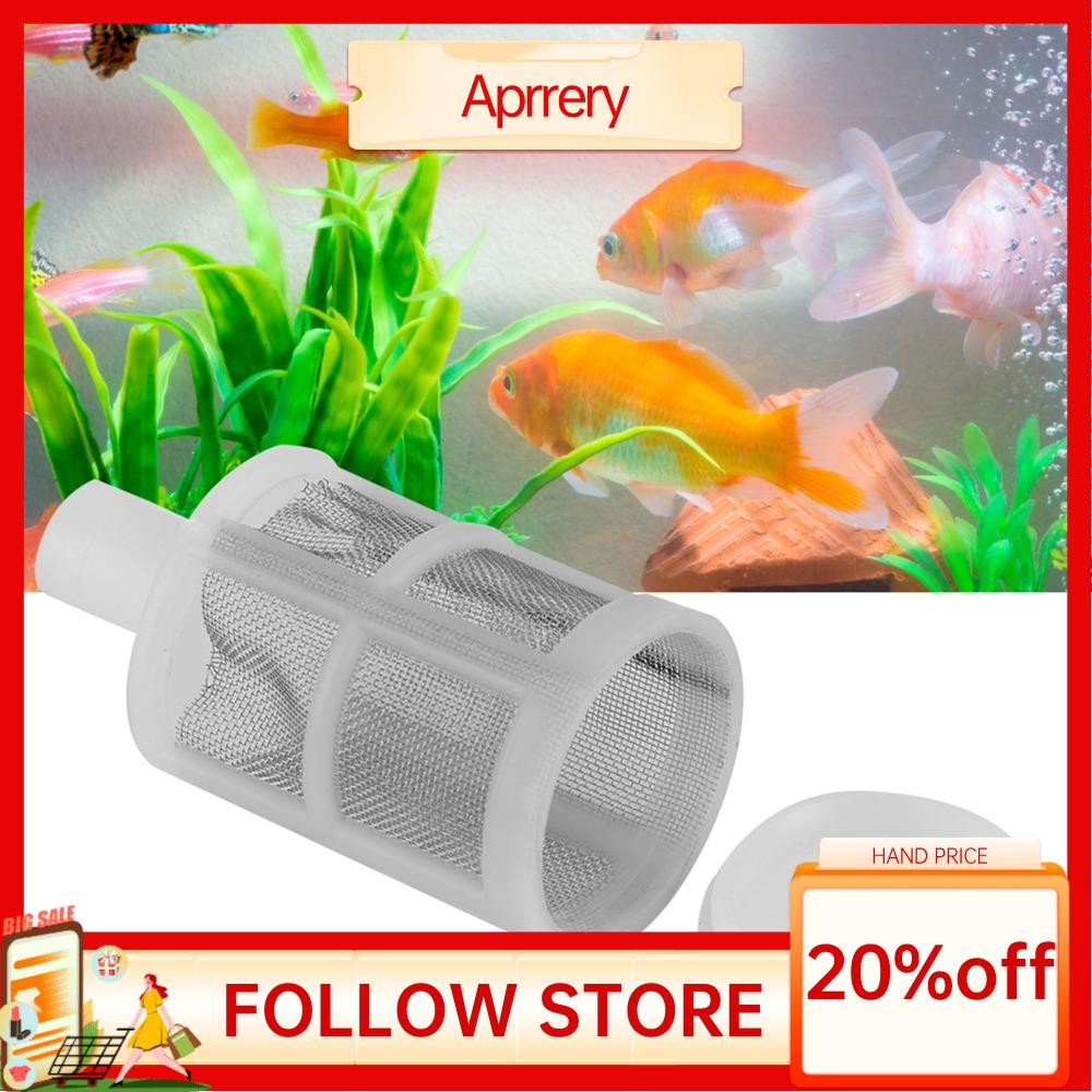 APRRERY 10Pcs Set Nhựa Lưới lọc bể cá Thép không gỉ Bộ lọc mạng Bộ lọc lưới bảo vệ Phụ tùng thay thế Trắng Bộ lọc bơm nước Bể cá
