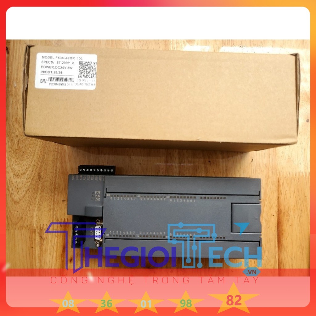 Bộ lập trình PLC LK3U FX3U 14 16 20 24 30 32MT 32MR 48 64 MT MR MRT AD 2DA phát xung 4/8 TRỤC RTC Modbus RTU RS485 ADPRW - FX3U-48MR S7