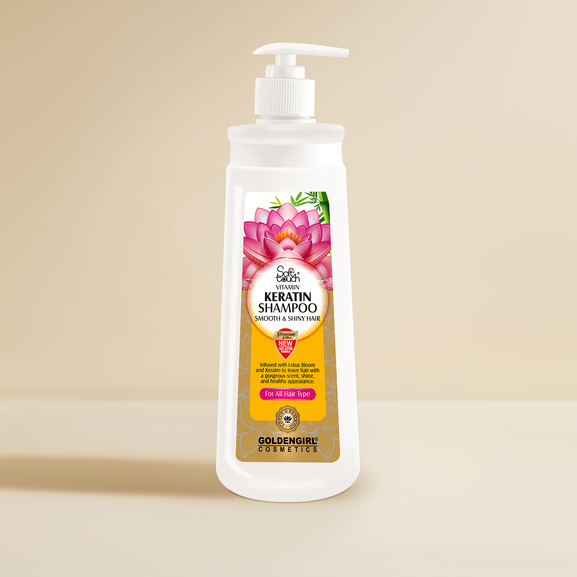 Soft Touch Keratin Shampoo | Hair Cleansing Care | 500ml