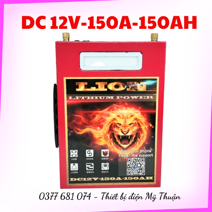 Bình Pin Lithium LION 12V-150AH - Bộ Lưu Trữ Điện Pin Thế Hệ Mới