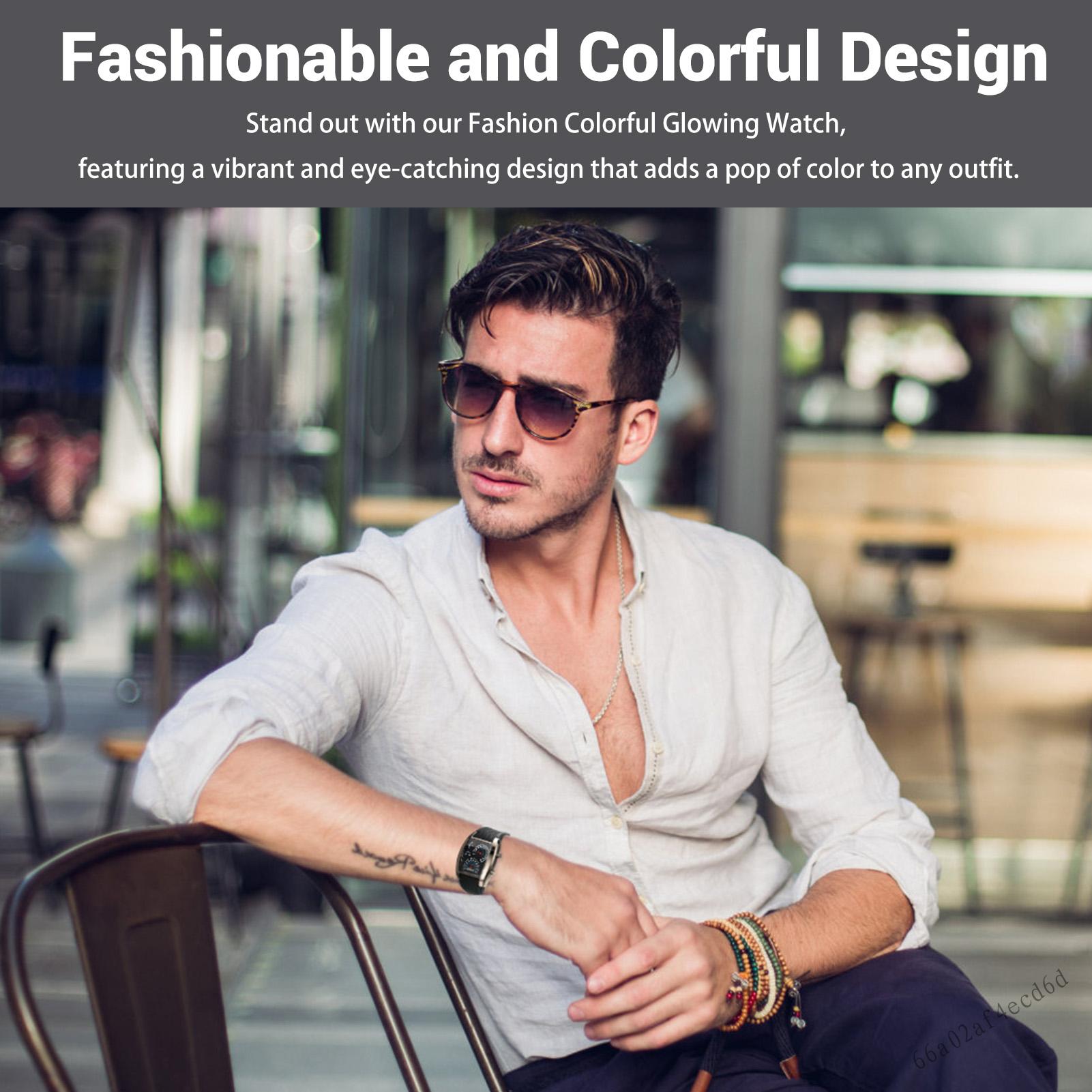Fashion Colorful Glowing Watch Smooth Surface Watch Comfortable Wear for Teenager Boy and Girls SRJS-MY