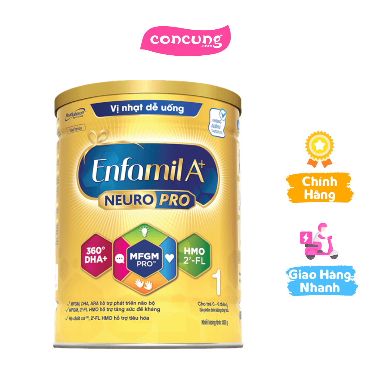Enfamil A+ số 1 830g 2flex