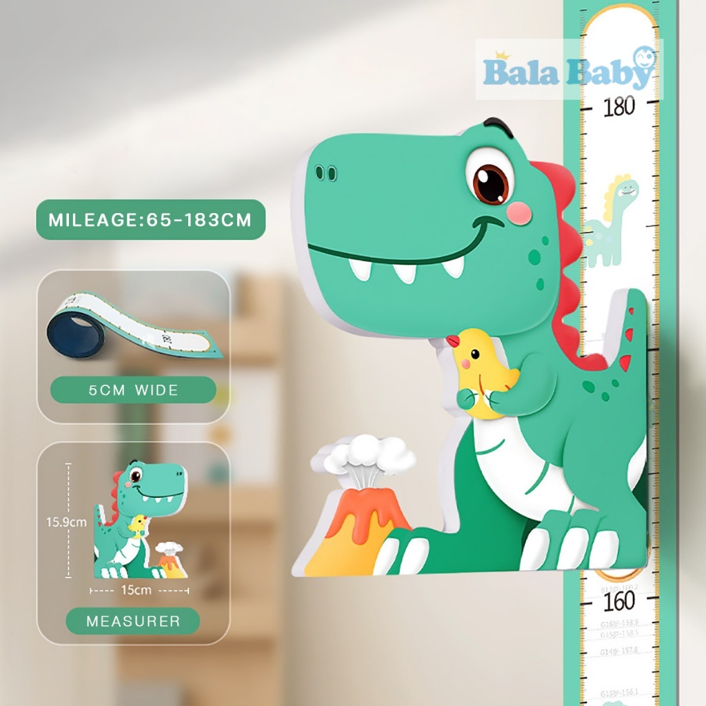 สติ๊กเกอร์วัดส่วนสูง ที่วัดส่วนสูง แบบแม่เหล็ก 3d สําหรับติดตกแต่งผนังห้องนอนเด็ก