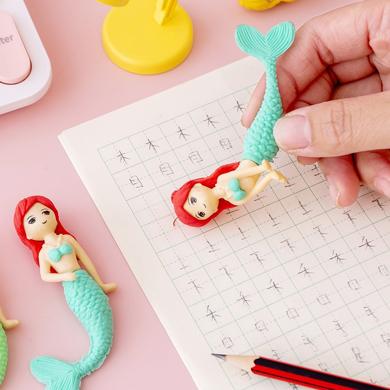 Gôm Tẩy sáng tạo Hình Nàng Tiên Cá siêu Dễ Thương Cho Bé cao cấp siêu cute