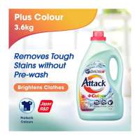 Attack Liquid Detergent - Plus Colour 3.6KG