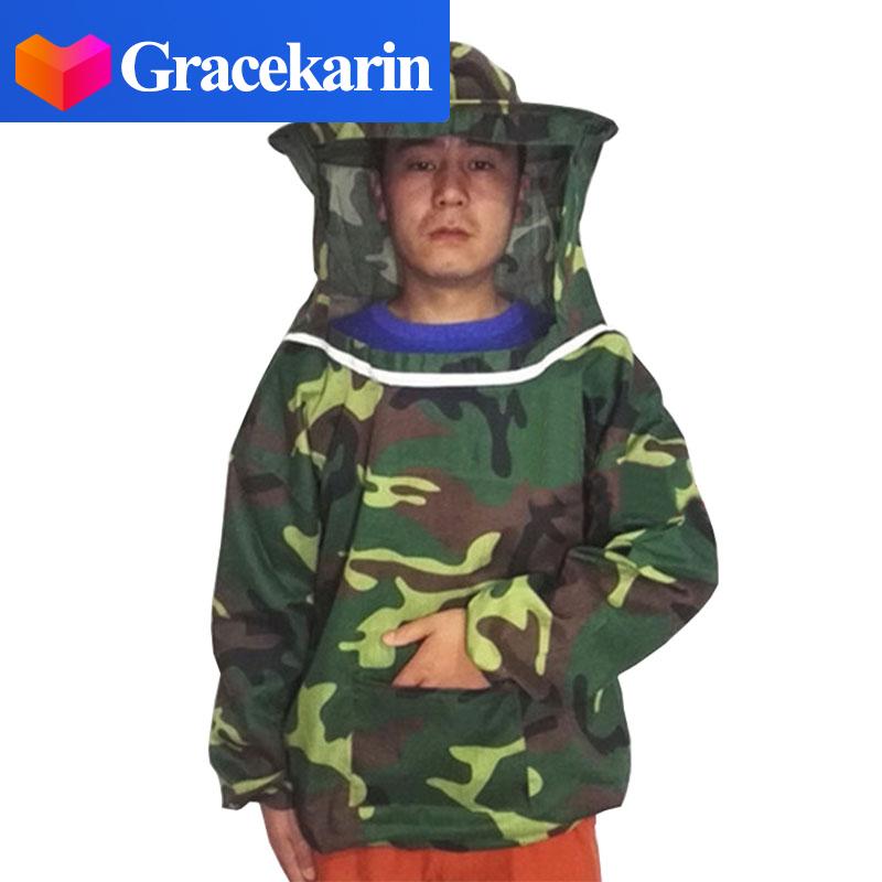Gracekarin phù hợp với áo khoác nuôi ong nuôi ong thoáng khí thiết bị bảo vệ mạng che mặt Hot Bán