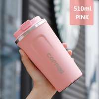 VIVOLILV 【จัดส่ง 2-3 วัน】แก้วกาแฟสแตนเลส 304 ขนาด 380มล /510มล มีหน้าจอแสดงอุณหภูมิ LED เก็บความร้อนและความเย็นได้ พกพาใช้สำนักงานและท่องเที่ยว COD