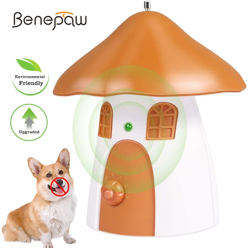 Benepaw Ultrasonic Anti Dog Barking Devices Waterproof Safe Pet Bark Deterrent Control Puppy Training Outdoor Range Up To 15m ราคา 832 บาท*ส่งฟรี