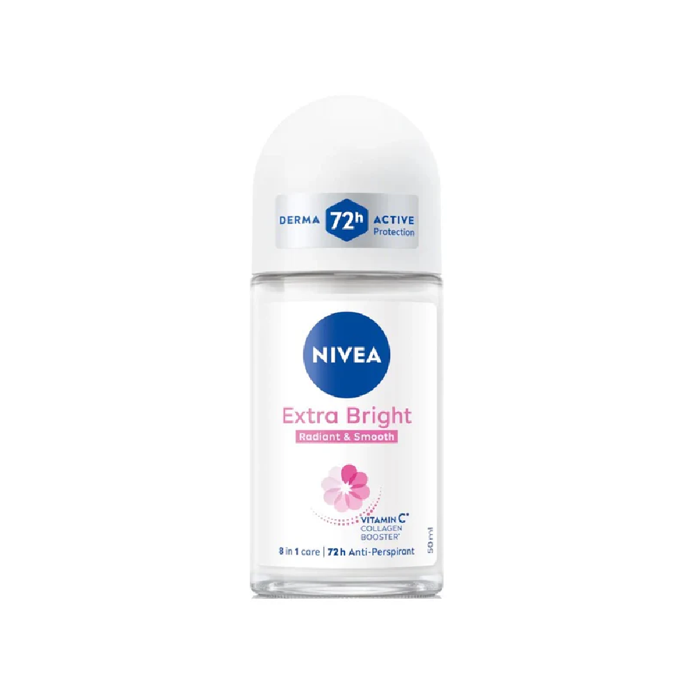 AL FATAH NIVEA ROLL ON DEODORANT EXTRA BRIGHTENING 50 ML