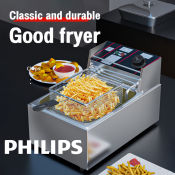 PHILIPS Stainless Steel Electric Deep Fryer with Strainer