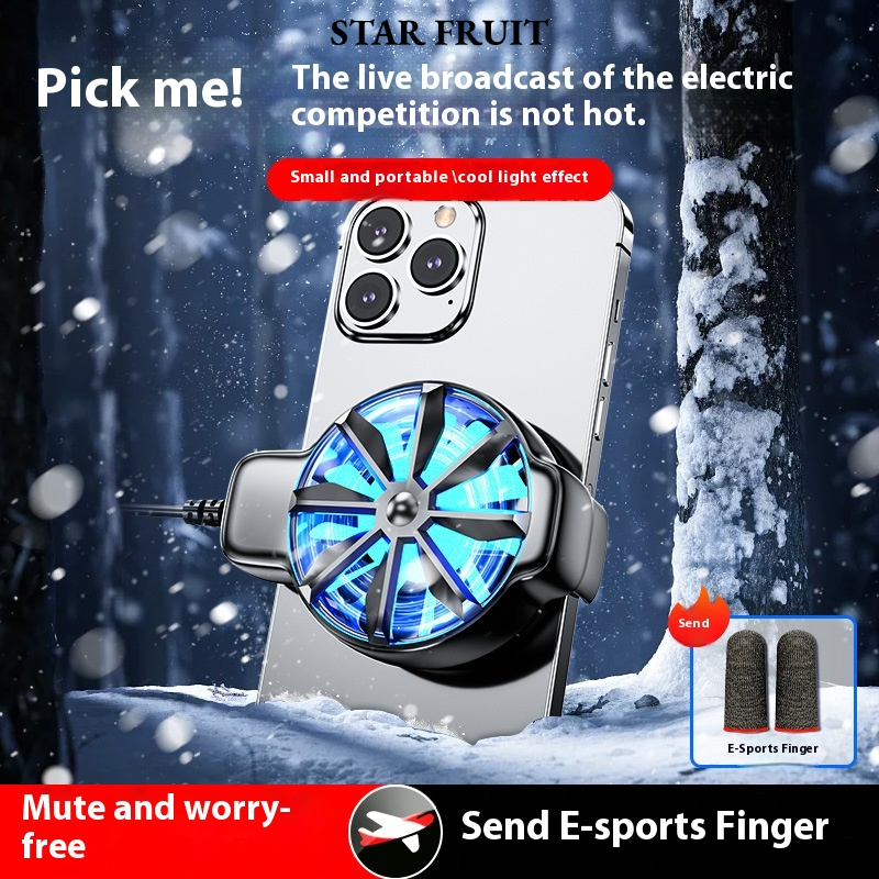 [New DY68 Wind-Cooled Phone Cooler Portable External Cooling Device for Gaming,DY68 Wind-Cooled Phone Cooler Portable External Cooling Device for Gaming,] ราคา 45 บาท*ส่งฟรี