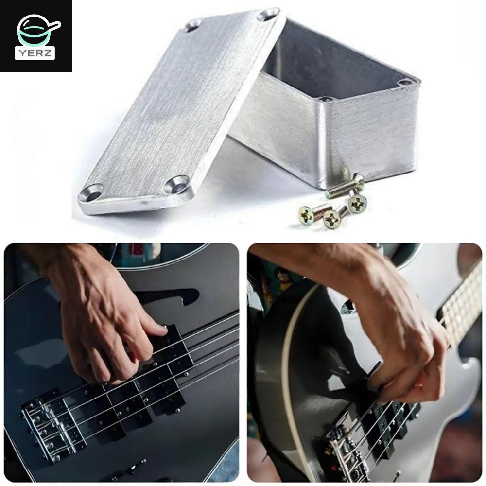YERZ 1590B. Vỏ bàn đạp hiệu ứng Nhôm có ốc vít Hộp đựng hiệu ứng guitar Bền bỉ Bạc Hộp nhôm Stomp Nhạc cụ Giá 117,002 Đồng*Miễn phí vận chuyển