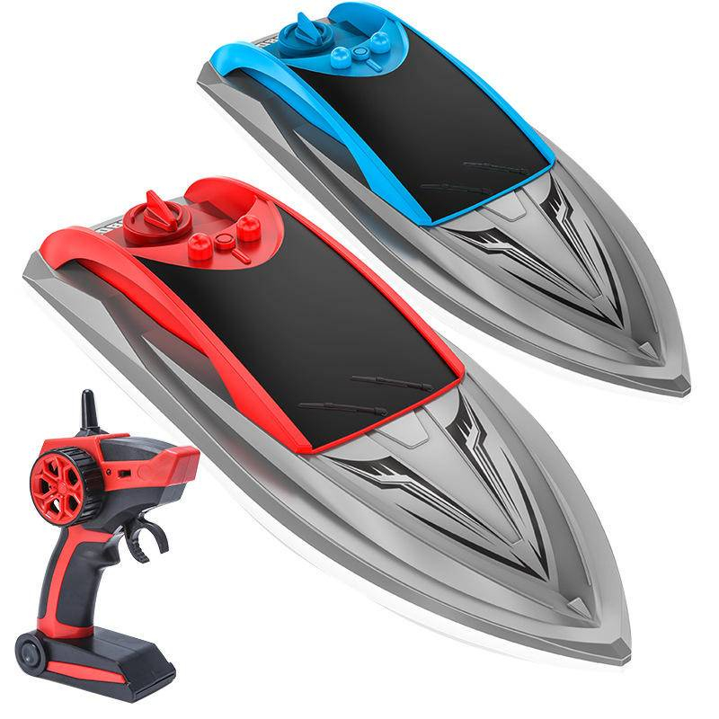 RC Boat Speedboat Racing Rowing Ship Toys 2.4G Remote Control Ship Electronic Water Game Toy 18km/h High Speed Chargeable Gift for Children ราคา 266 บาท*ส่งฟรี
