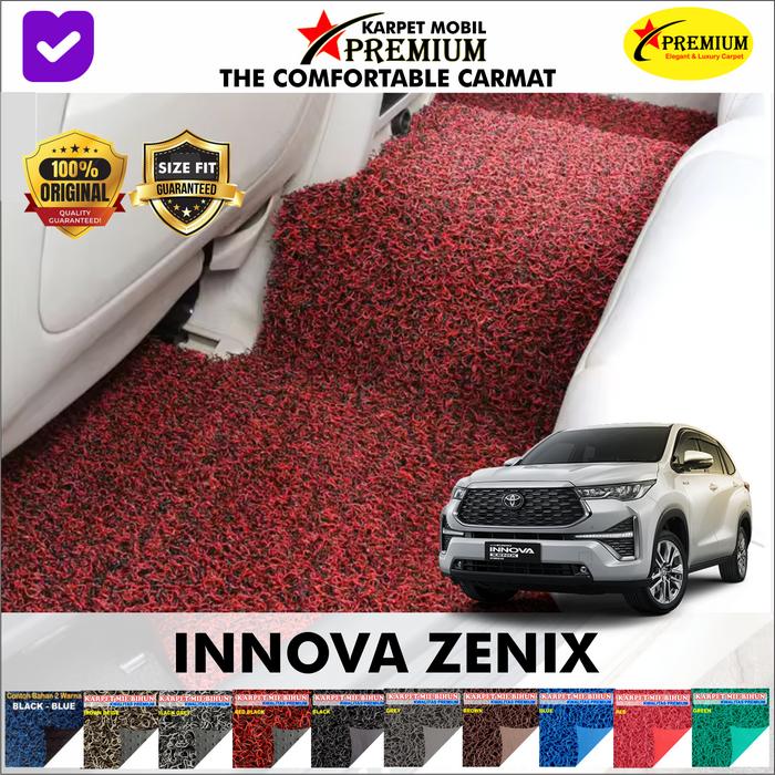 KARPET MOBIL MIE PREMIUM INNOVA ZENIX FULL CUSTOM FIT - RED MARKEET Harga 1,410,000 rupiah*Gratis Ongkir