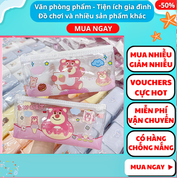 Hộp bút trong suốt cute  Túi Đựng Bút Trong Suốt hình trái bơ siêu dễ thương  hộp bút cute trong suố