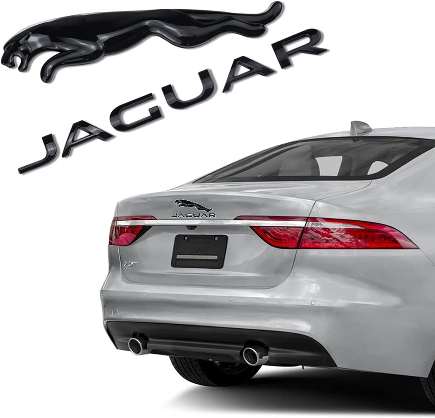 3D ABS Car Rear Trunk Letters Logo Badge Emblem Decals Sticker For Jaguar F