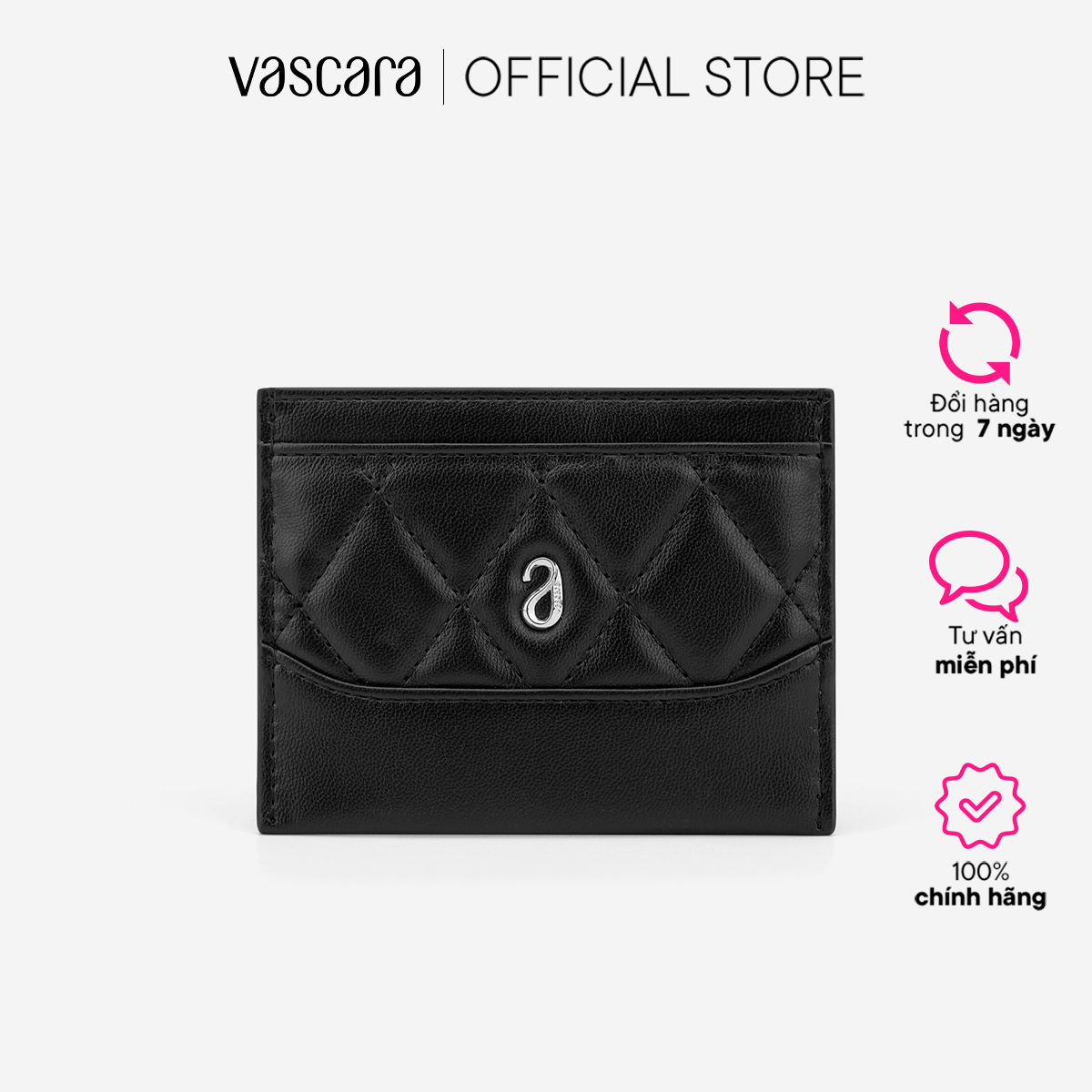  Vascara Card Holder May Chần Hình Thoi - WAL 0331 