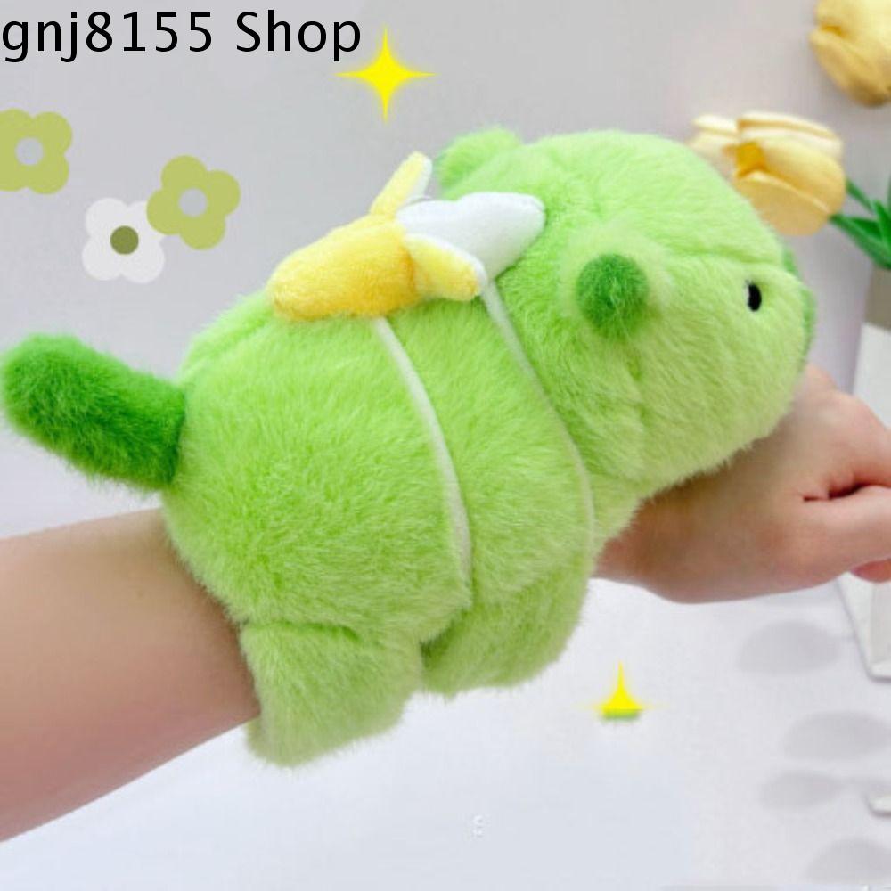 GNJ8155 vòng tay capybara cabibara gấu bông Động vật gặm nhấm capybara Dây đeo cổ tay vải nhung lông