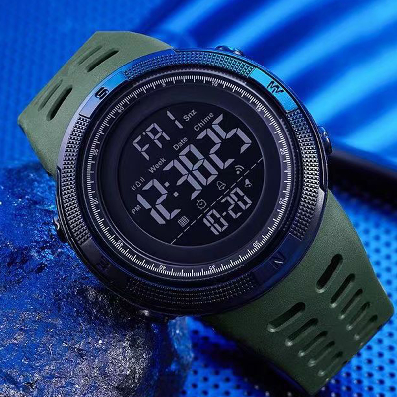 jvcbzu55 YIKAZE Men's Digital Watches Waterproof Outdoor Men Fiess Electronic Watch Military Sports Clock Kids Gifts Casual