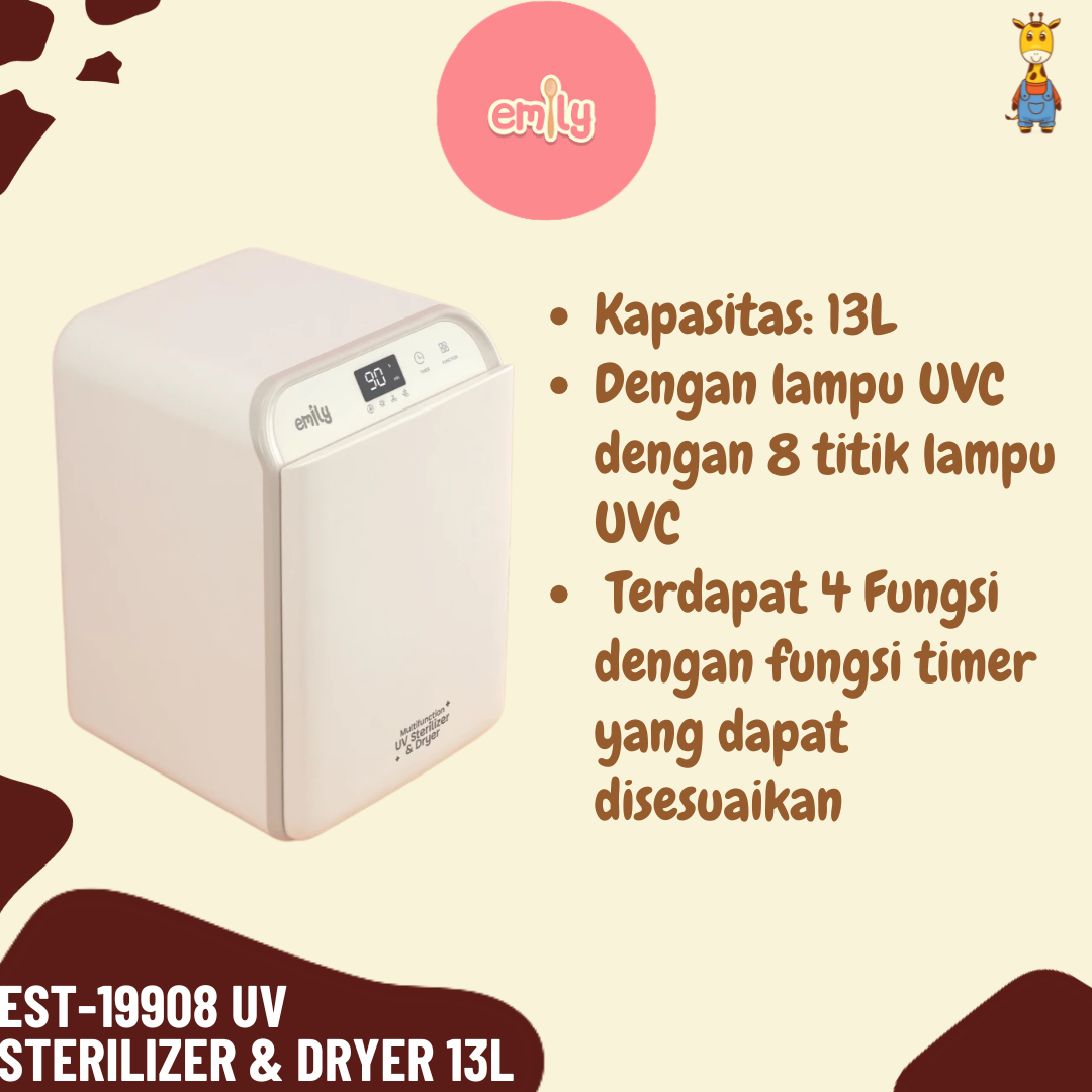 Emily EST-19908 UV Sterilizer & Dryer 13L - Mesin Sterilizer