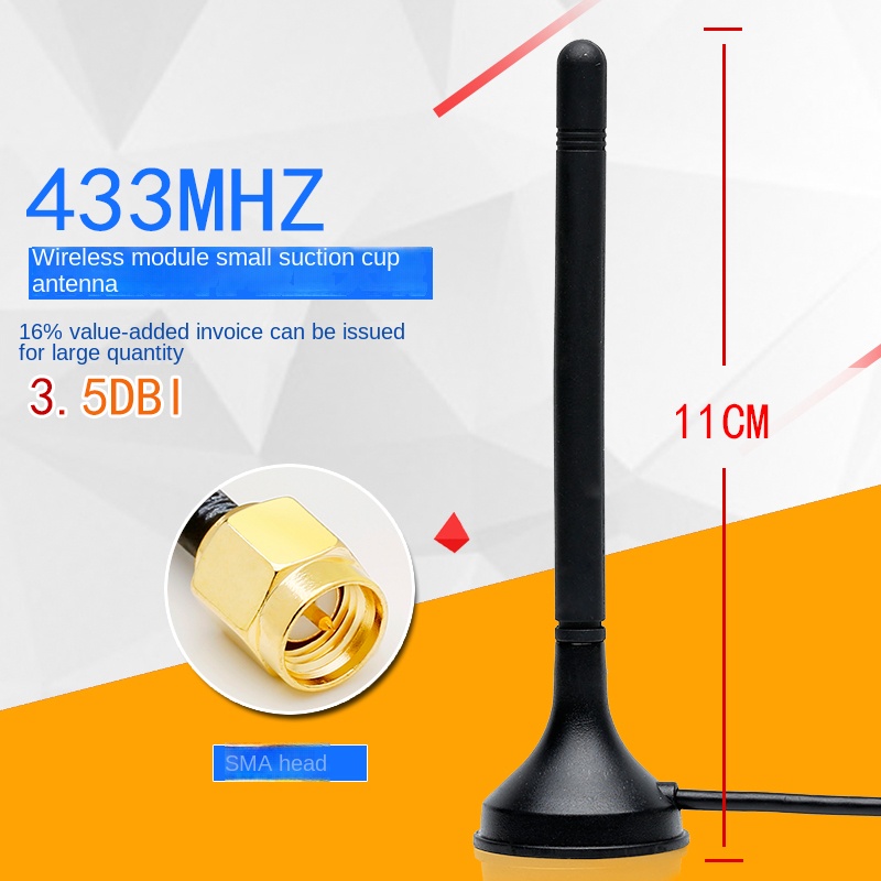 Anten LoRa 3.5dBi 1.5Mét - Tùy Chọn 433MHz/315MHz/470MHz | Hỗ Trợ IoT & Smart Metering