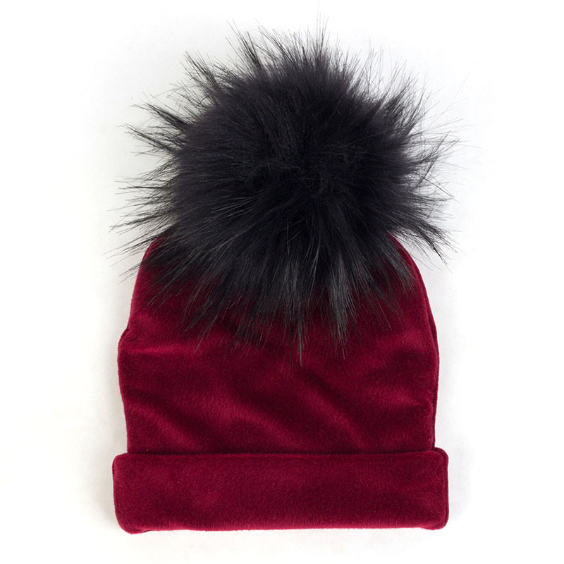 Nbhgy geebro mùa đông warme chế độ niedlichen bé mädchen jungen Samt Beanie hüte Ins solide Weichen diken flanell Babys Kinder giả pelz Pom Pom Túp lều mkjiu