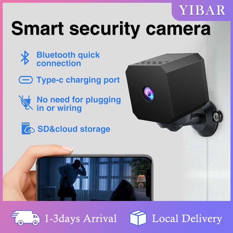 【YIBAR】 F1 HD Camera An Ninh-Tầm nhìn ban đêm ngoài trời, thiết kế khối lập phương nhỏ, xem từ xa
