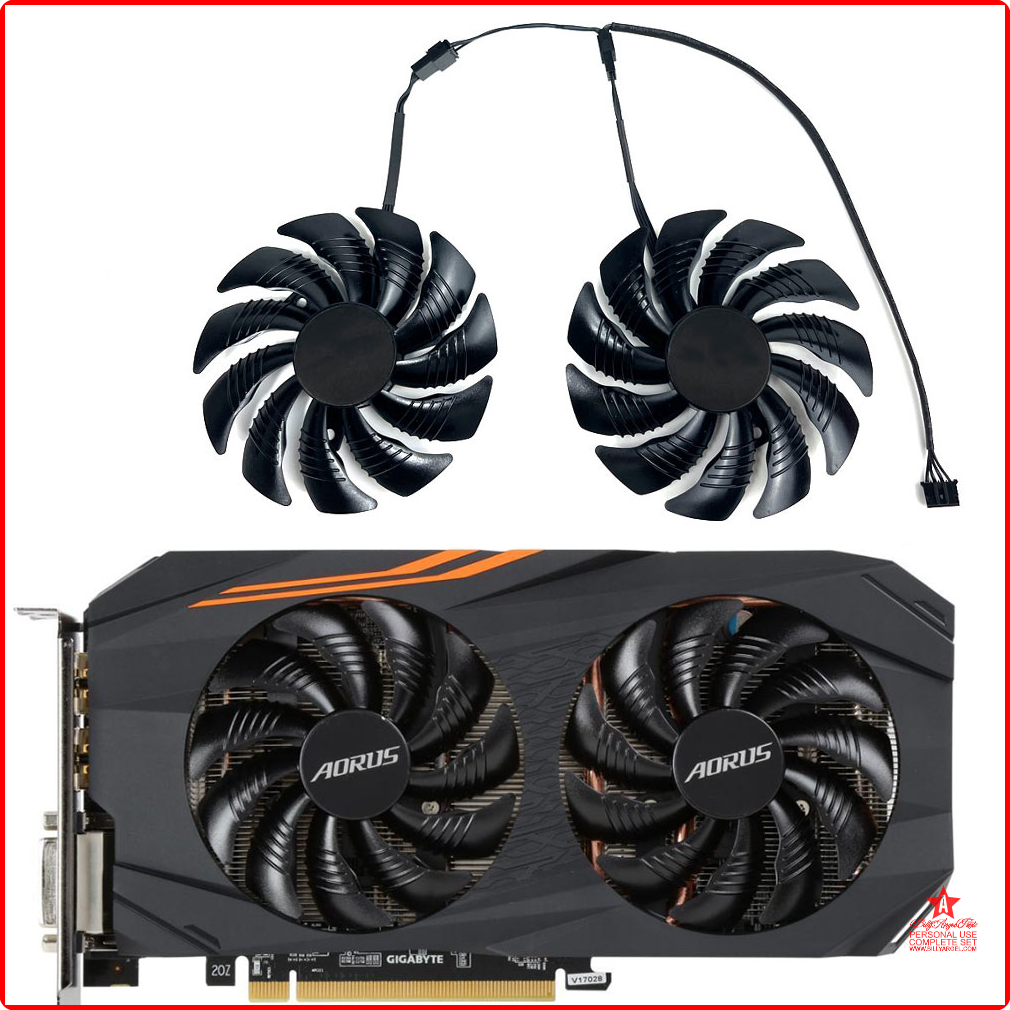 [Xzqjw] mới 88mm 4pin t129215su pld09210s12hh RX 580 、 RX 570 GPU fan hâm mộ, cho Gigabyte AORUS Rad